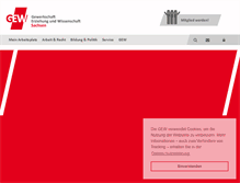 Tablet Screenshot of gew-sachsen.de